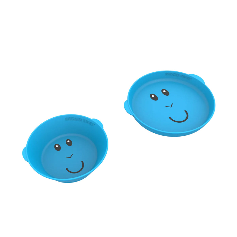 Παιδικό Σετ Φαγητού 2τμχ Matchstick Monkey Plate & Bowl Blue