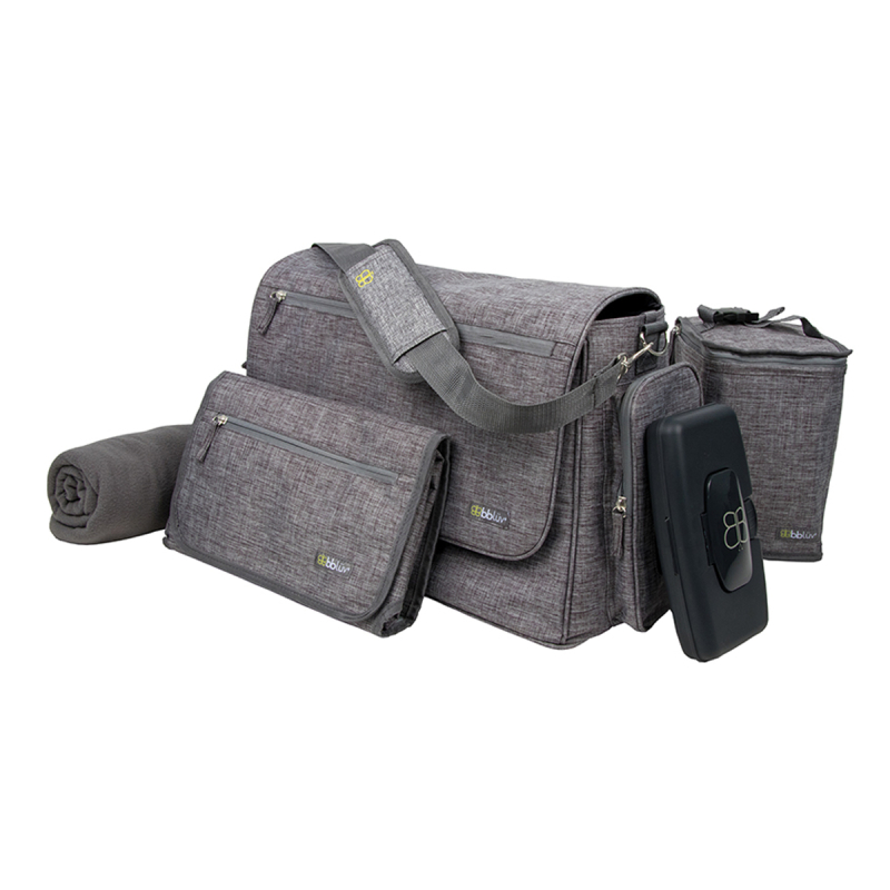 Τσάντα Αλλαξιέρα Με 4 Αξεσουάρ Bbluv Ultra Heather Grey