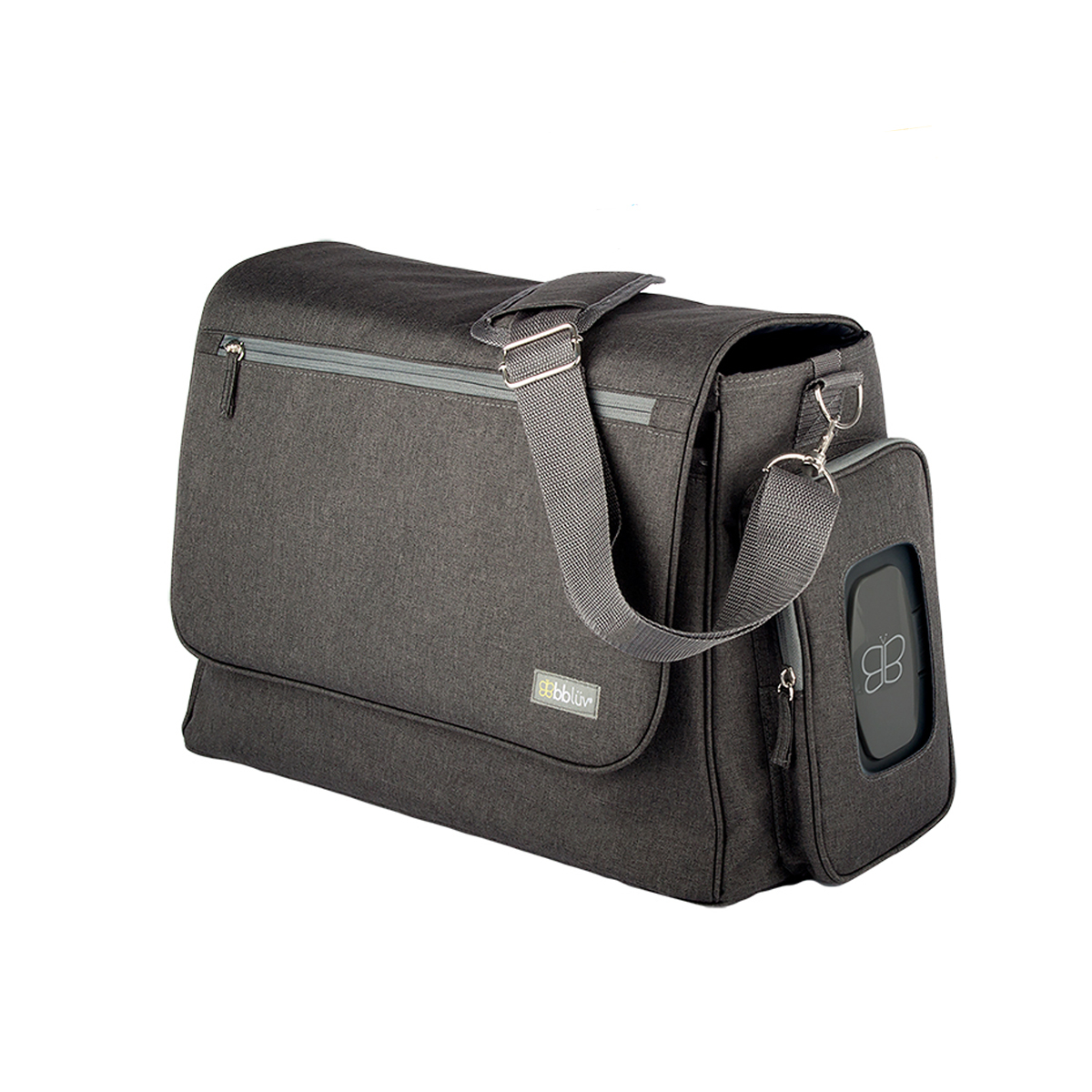 Τσάντα Αλλαξιέρα με 4 Αξεσουάρ Bbluv Ultra Heather Charcoal Home Βρεφικά Τσάντες Αλλαξιέρες - Νεσεσέρ Spitishop