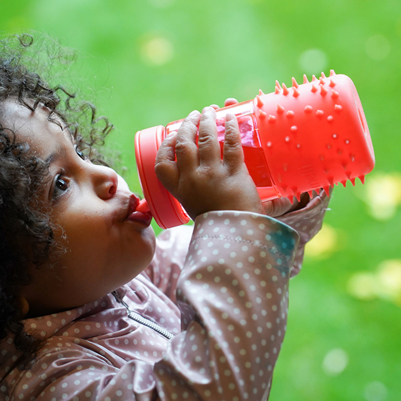 Παγούρι 503ml Με Καλαμάκι Melii Spikey Pink