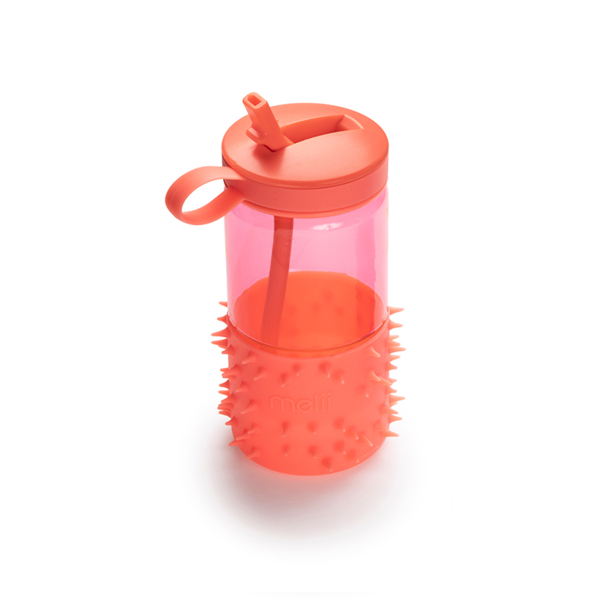 Παγούρι 503ml Με Καλαμάκι Melii Spikey Pink