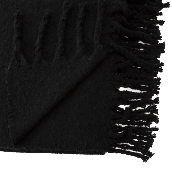 Κουβέρτα Καναπέ (130x180) A-S Mohair Black 188590C