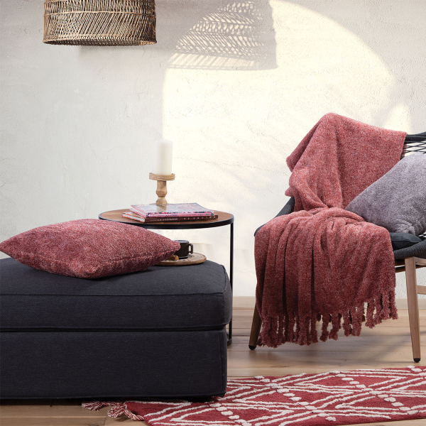 Διακοσμητικό Μαξιλάρι Γούνινο (45x45) Nef-Nef Homeware Cationing Paprica