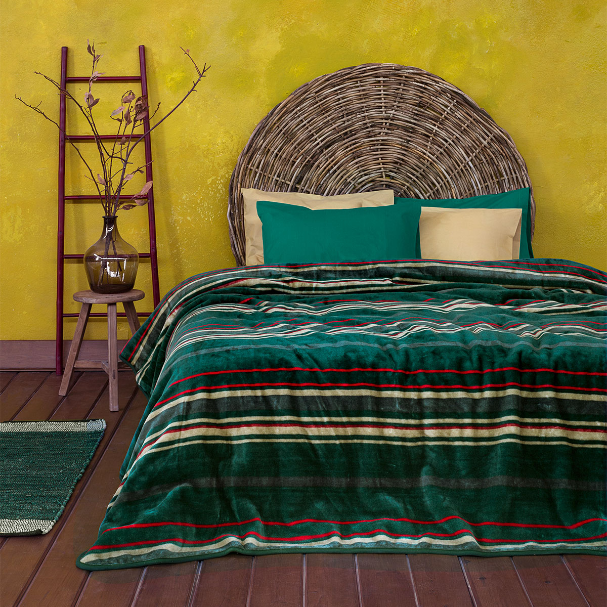 Κουβέρτα Βελουτέ Υπέρδιπλη Nima Bed Linen Tinsel