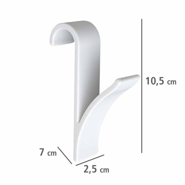 Κρεμαστράκια Για Καλοριφέρ Μπάνιου (Σετ 2τμχ) Wenko White 4468160100