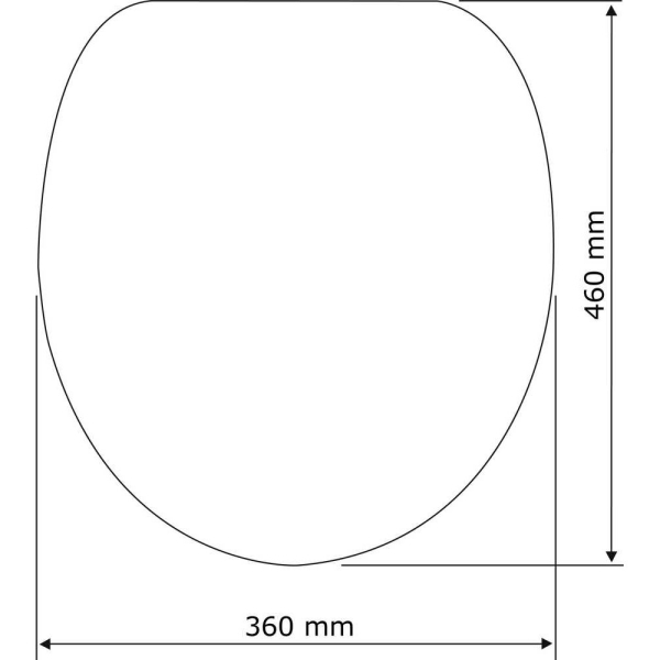 Καπάκι Λεκάνης (46x36) Wenko Habos 22415100