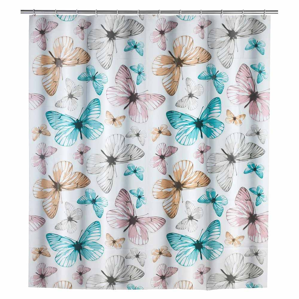Κουρτίνα Μπάνιου Πλαστική (180×200) Με Κρίκους Wenko Butterfly 22487100