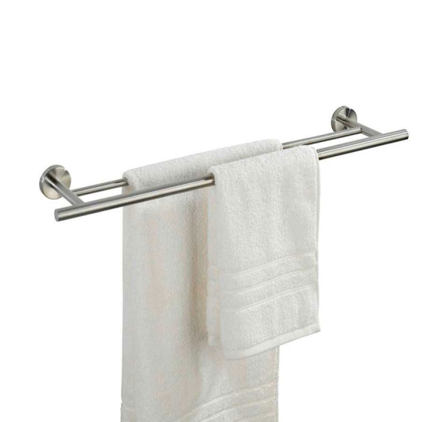 Κρεμάστρα Μπάνιου Διπλή Για Πετσέτες (60x14x5.5) Wenko Bosio 19616100