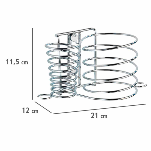 Βάση Τοίχου Για Πιστολάκι & Σίδερο Ισιώματος Μαλλιών Wenko Milano 20648100
