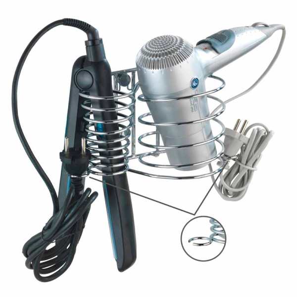 Βάση Τοίχου Για Πιστολάκι & Σίδερο Ισιώματος Μαλλιών Wenko Milano 20648100