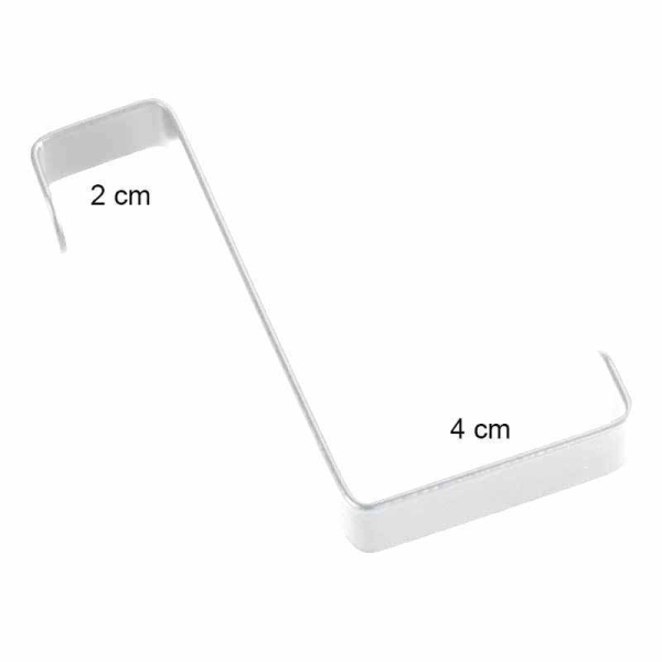 Κρεμαστράκια Πόρτας (Σετ 4τμχ) Wenko White Matte 23545100