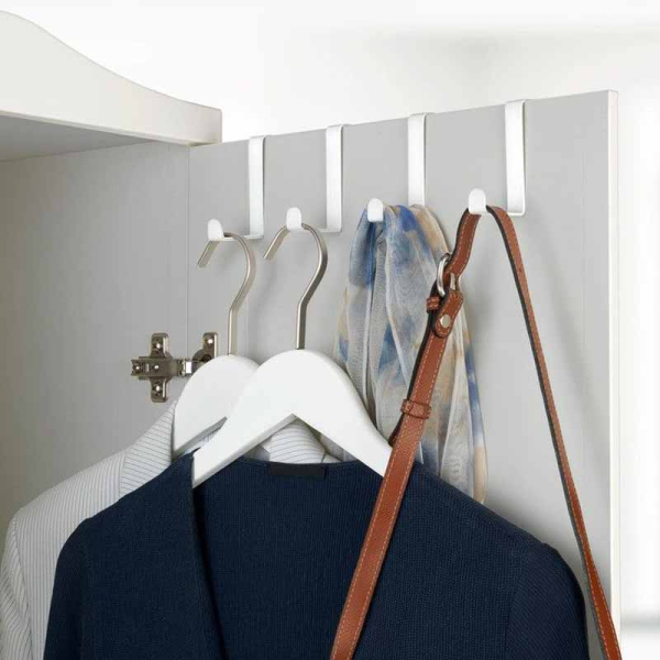 Κρεμαστράκια Πόρτας (Σετ 4τμχ) Wenko White Matte 23545100