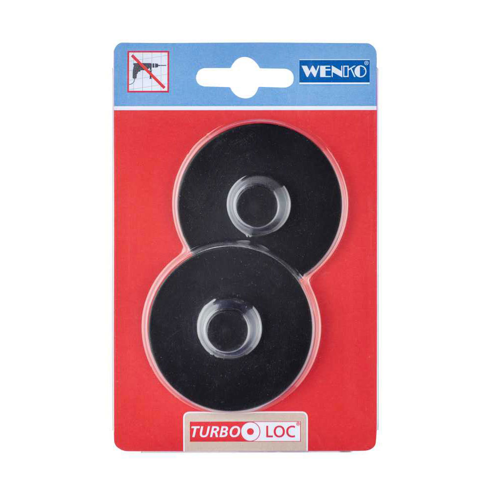 Αυτοκόλλητα Τοποθέτησης (Σετ 2Τμχ) Wenko Turbo Loc 23889100 Home Οργάνωση & Αποθήκευση Κρεμάστρες Γαντζάκια - Κρεμαστράκια Τοίχου Spitishop