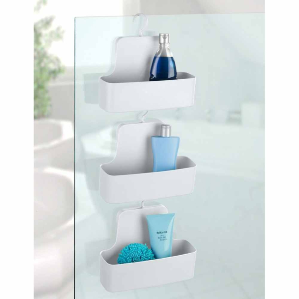 Κρεμαστό Καλάθι Αποθήκευσης (26x9x24) Wenko Barcelona White 23961100