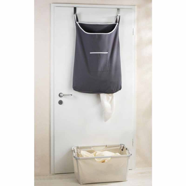 Κρεμαστό Καλάθι Απλύτων (52x10x81) Wenko Canguro Grey 62105100