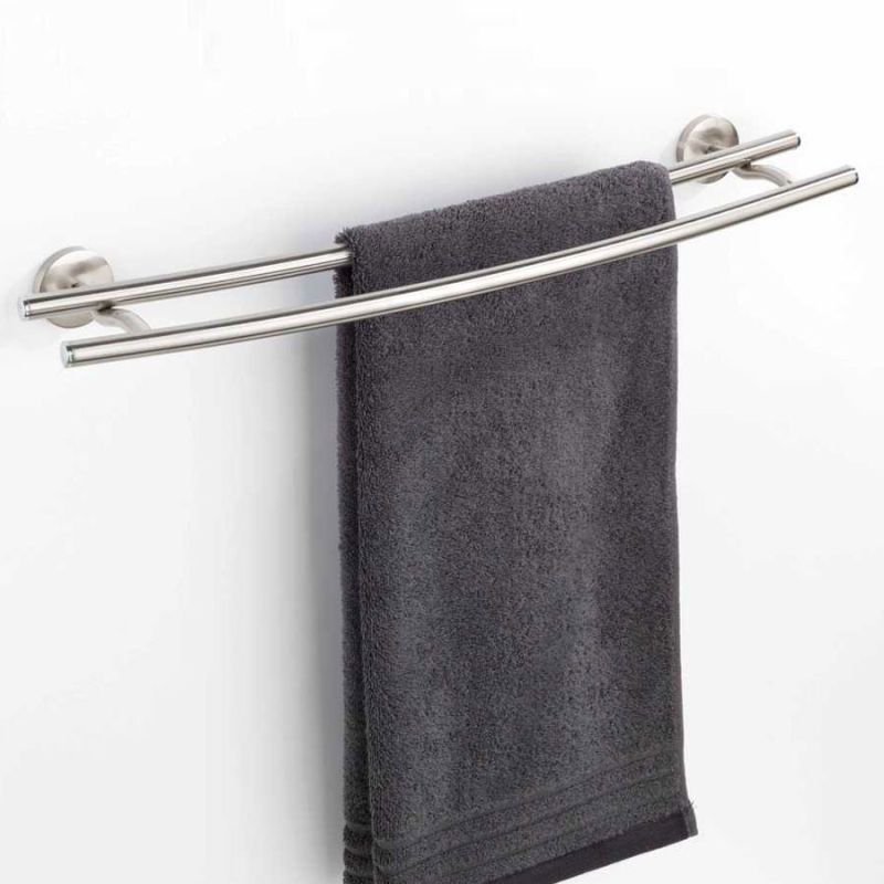 Κρεμάστρα Μπάνιου Διπλή Για Πετσέτες (58x14x5) Wenko Cuba Matt 24296100