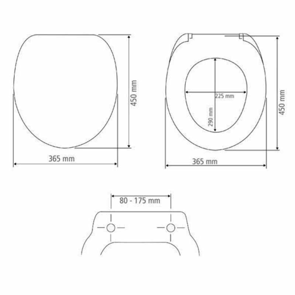 Καπάκι Λεκάνης (45x36.5) Wenko Terrazzo 24270100