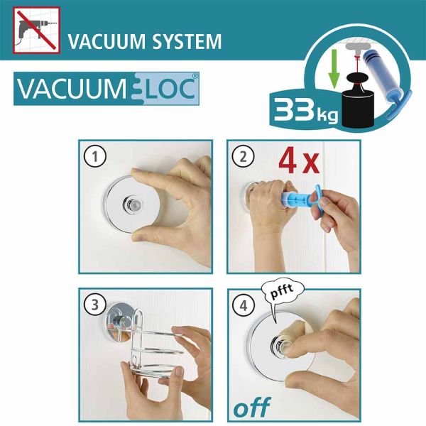 Βάση Τοίχου Για Πιστολάκι Μαλλιών Wenko Milazzo 24737100