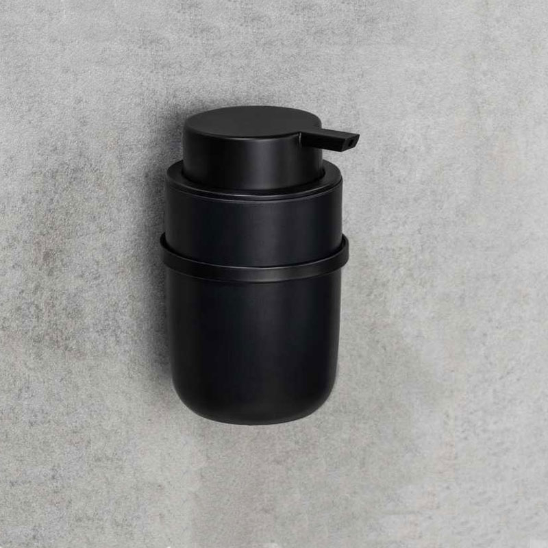 Dispenser Μπάνιου Τοίχου 250ml (8x13x10) Wenko Carpino Black 25347100