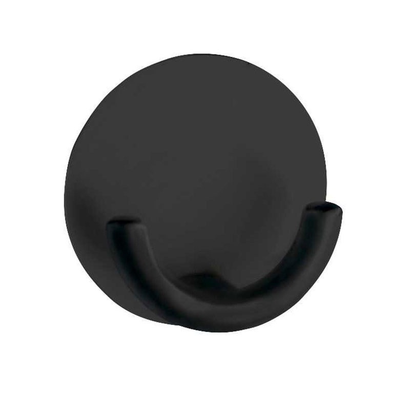 Κρεμαστράκι Αυτοκόλλητο (Φ5.5x2.5) Wenko Rondo Black 54850100