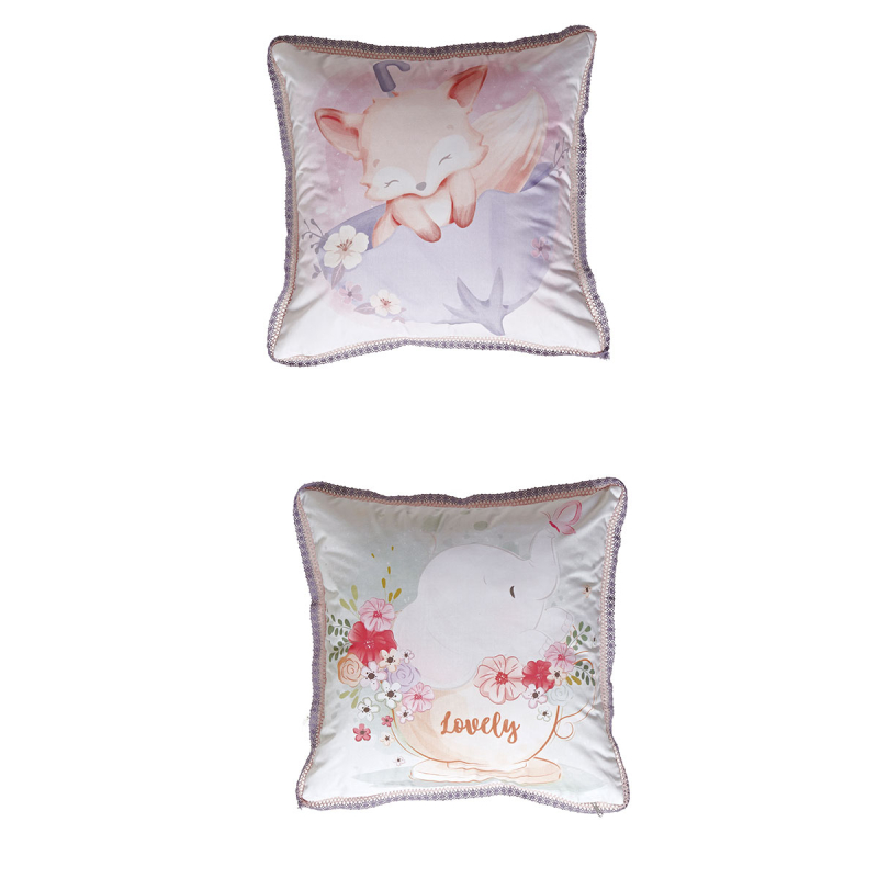 Διακοσμητική Μαξιλαροθήκη 2 Όψεων (45x45) Kentia Kids Fanty