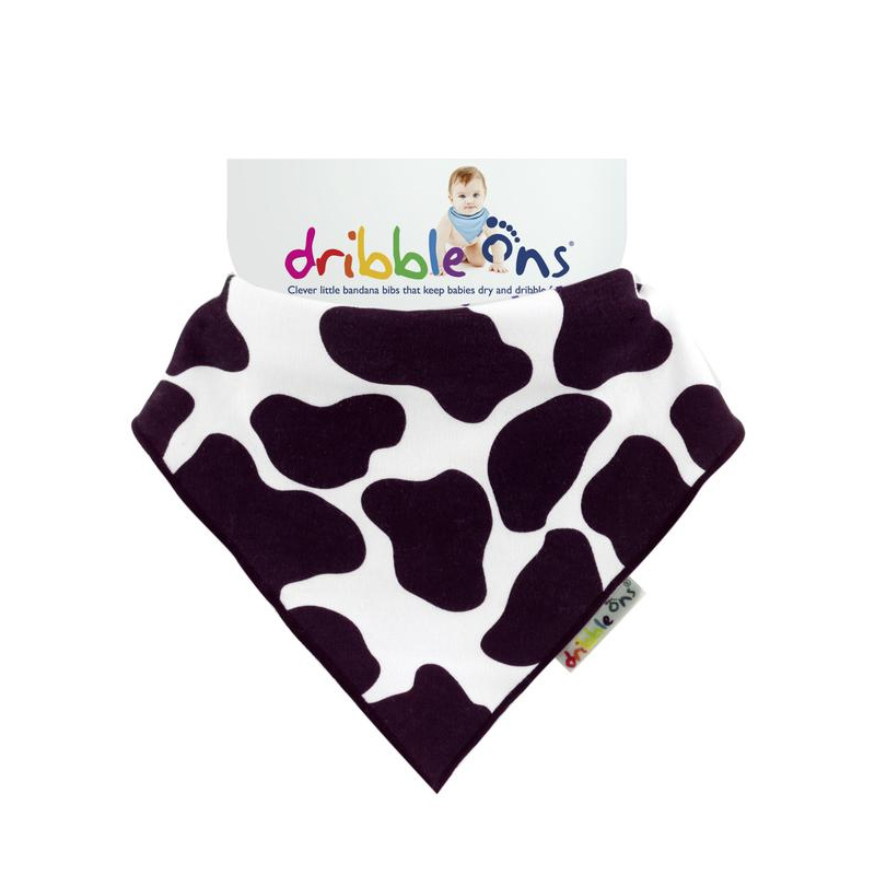 Σαλιάρα-Μπαντάνα 6+ Μηνών Sock Ons Dribble Ons Cow Print