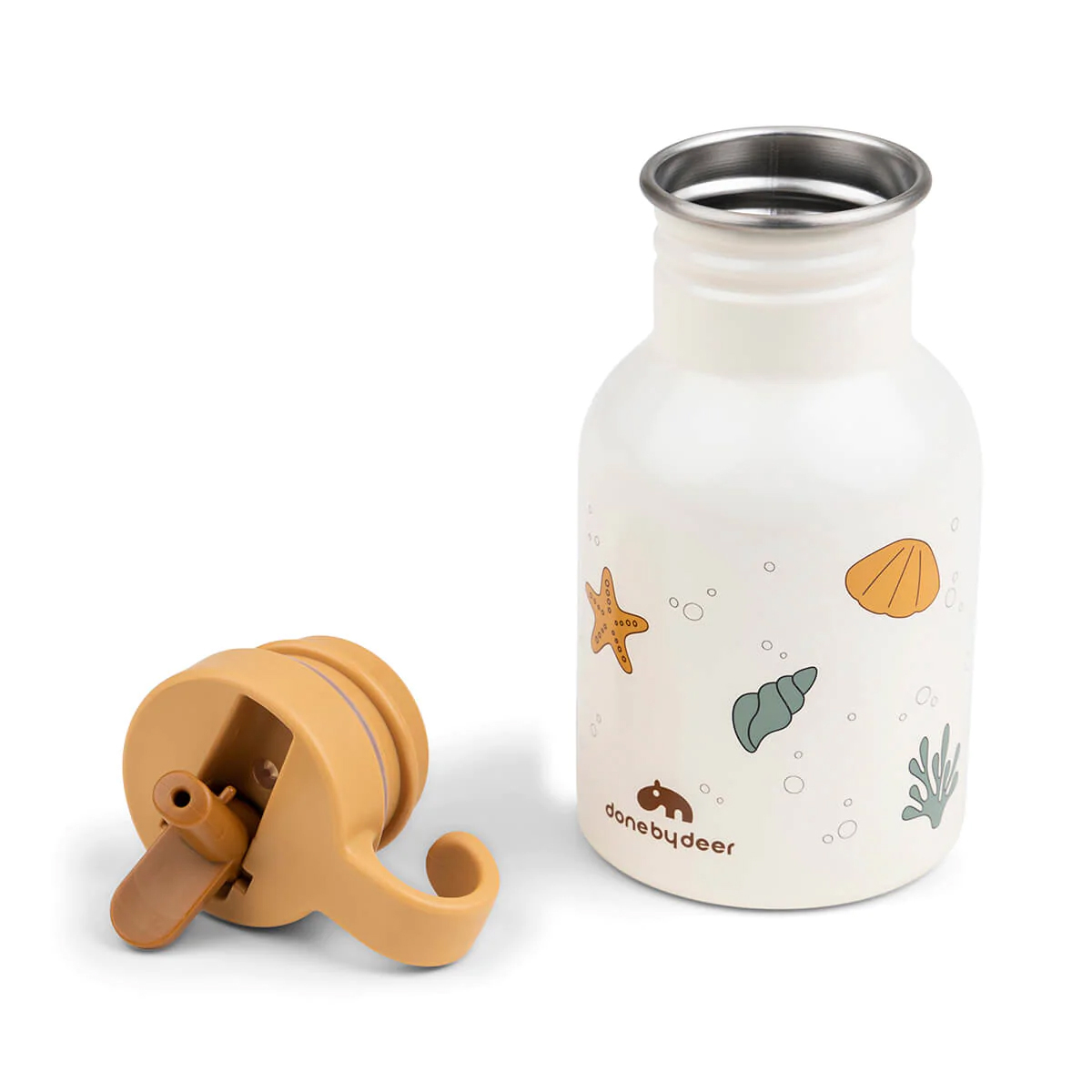 Παγούρι 350Ml με Καλαμάκι Done By Deer Sea Friends Br77029 Beige Home Παιδικά Είδη Φαγητού & Αξεσουάρ Σερβιρίσματος Spitishop