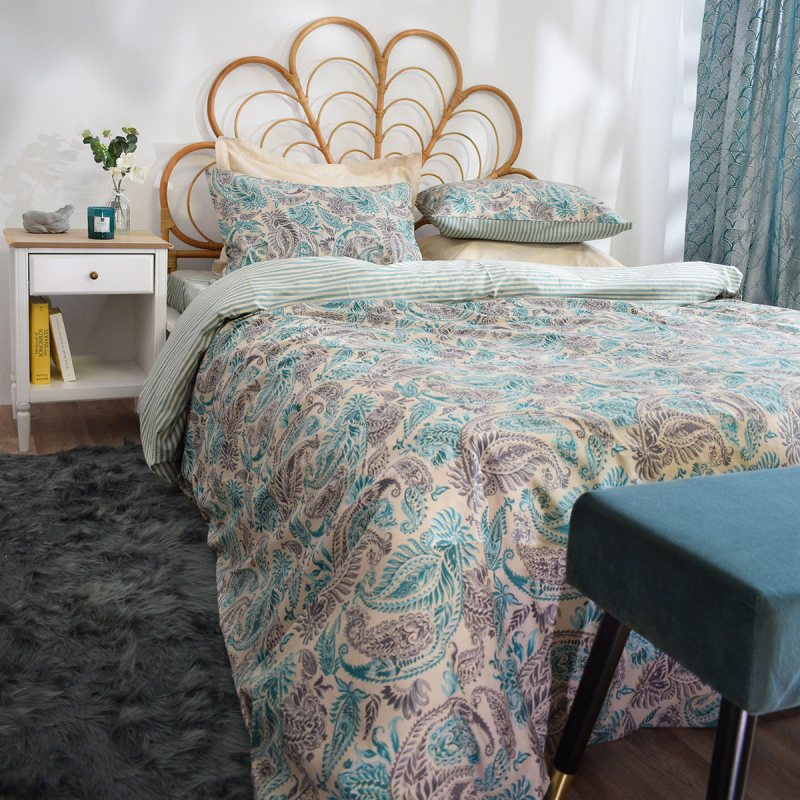 Σεντόνια Μονά (Σετ) Ravelia Dolce Petrol