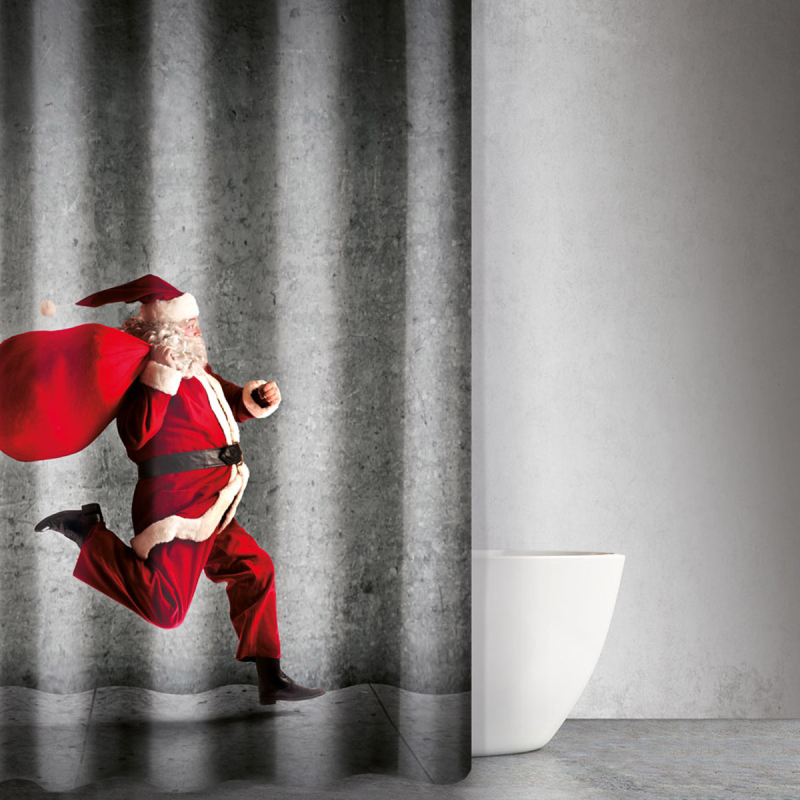 Χριστουγεννιάτικη Κουρτίνα Μπάνιου (180x200) Saint Clair Des 406