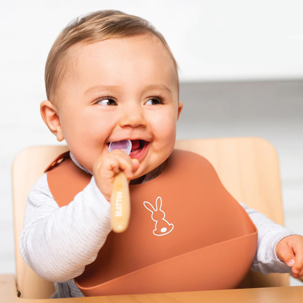 Κουτάλια Φαγητού (Σετ 4τμχ) Nattou Silicon