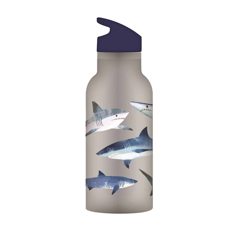 Παγούρι - Θερμός 400ml Με Καλαμάκι Crocodile Creek Καρχαρίες