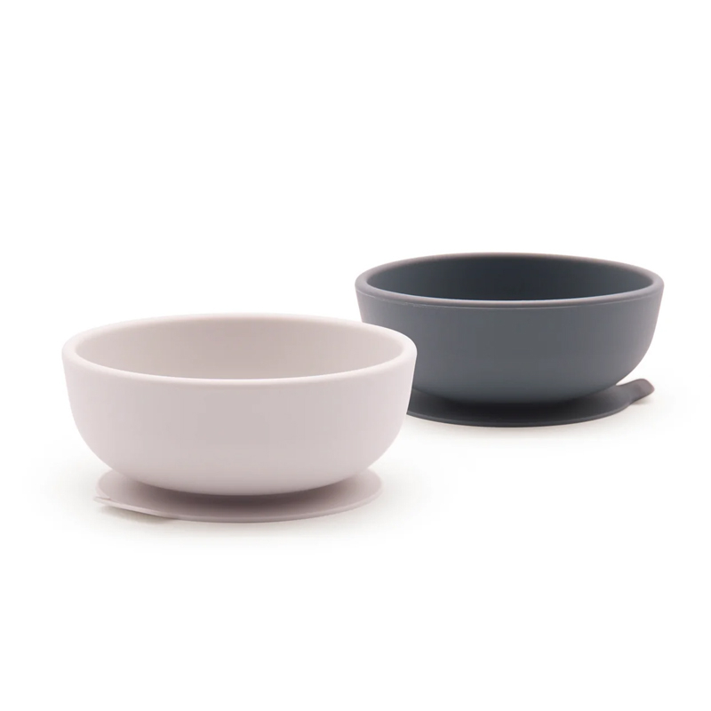 Μπωλ Σιλικόνης 300ml (2τμχ) Ekobo Γκρι - Απαλό Γκρι ΕΚΒ90017