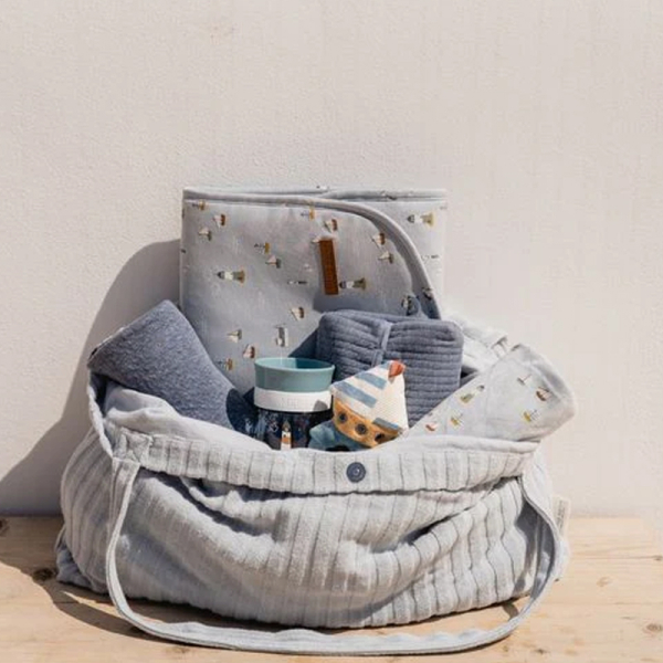 Τσάντα Αλλαξιέρα Little Dutch Jacquard Terry LD-ΤΕ40851740 Μπλε