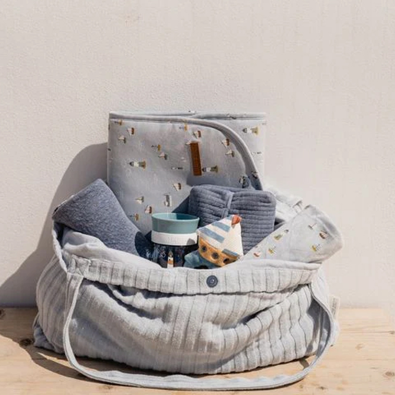 Τσάντα Αλλαξιέρα Little Dutch Jacquard Terry Ld-Τε40851740 Μπλε Home Βρεφικά Τσάντες Αλλαξιέρες - Νεσεσέρ Spitishop