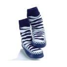 Παιδικές Καλτσοπαντόφλες Sock Ons Mocc Ons Blue Zebra 6-12 Μηνών 6-12 Μηνών