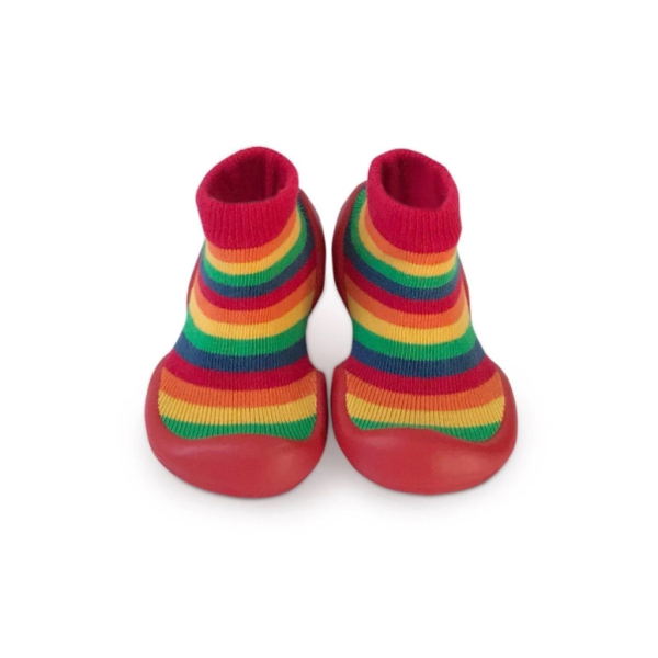 Παιδικές Καλτσοπαντόφλες Sock Ons Steps On Rainbow