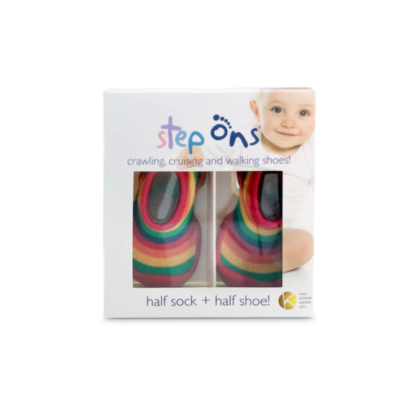Παιδικές Καλτσοπαντόφλες Sock Ons Steps On Rainbow