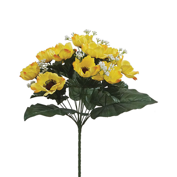 Τεχνητό Μπουκέτο Λουλουδιών 39εκ. Marhome 00-00-1758 Yellow