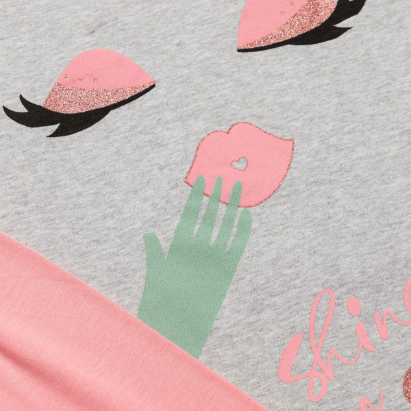 Πιτζάμα Παιδική Καλοκαιρινή Minervakia Shine Star 61971-133 Γκρι