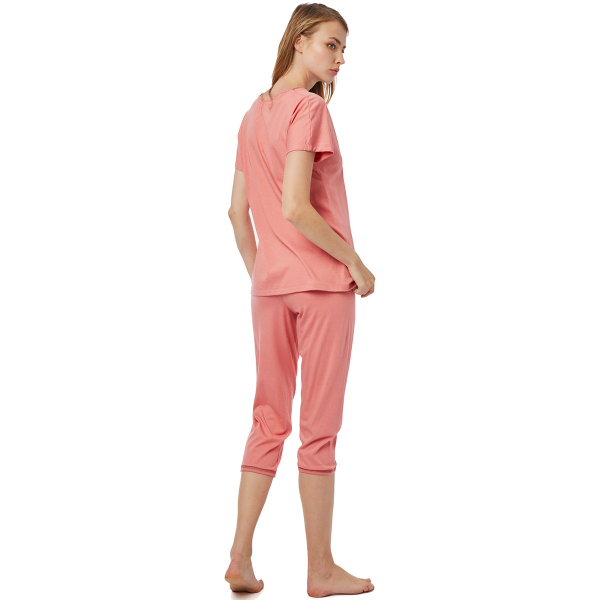 Πιτζάμα Γυναικεία Καλοκαιρινή Minerva Capri 52162-486 Κοραλί