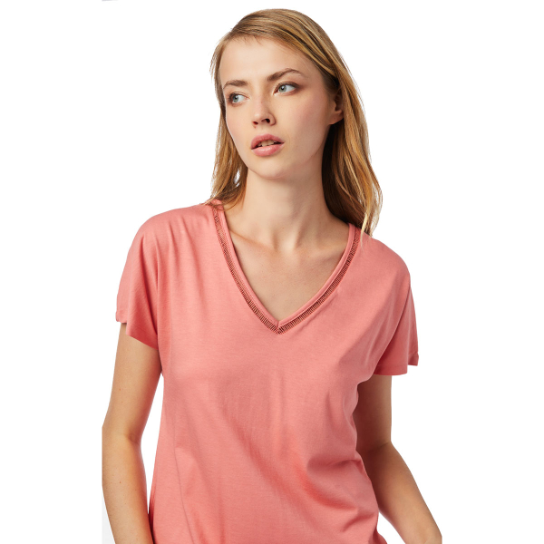 Πιτζάμα Γυναικεία Καλοκαιρινή Minerva Capri 52162-486 Κοραλί