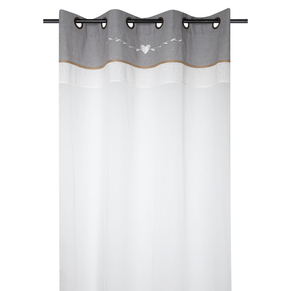 Κουρτίνα (140x260) Με Τρουκς S-F Candice Blanc R6C202001VL