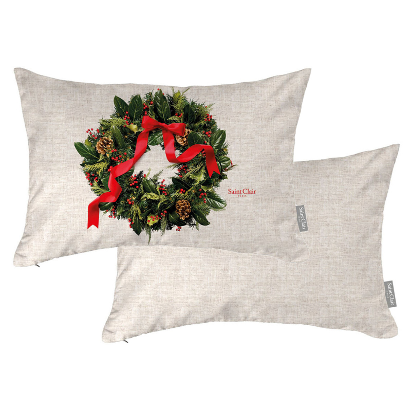 Χριστουγεννιάτικο Μαξιλάρι (30x45) Saint Clair 4006