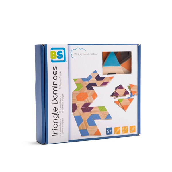 Ξύλινο Παιχνίδι Bs Toys Triangle Domino