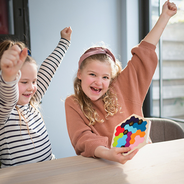 Ξύλινο Παζλ Με 9 Σφηνώματα Bs Toys Μέλισσες