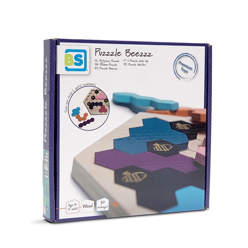 Ξύλινο Παζλ με 9 Σφηνώματα Bs Toys Μέλισσες Home Παιχνίδια Spitishop