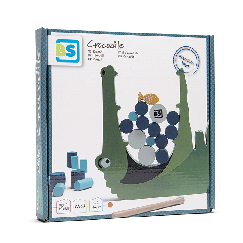 Ξύλινο Παιχνίδι Ισορροπίας Bs Toys Κροκόδειλος Home Παιχνίδια Ξύλινα Spitishop
