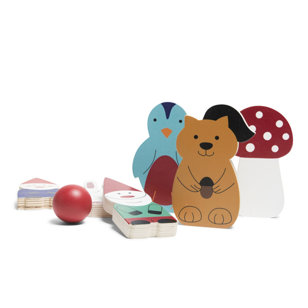 Ξύλινο Παιχνίδι Bs Toys Bowling Φίλοι του Δάσους