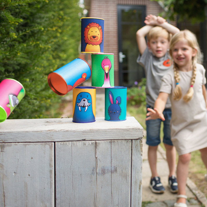 Παιχνίδι Στόχου Bs Toys Τενεκεδάκια Ζωάκια