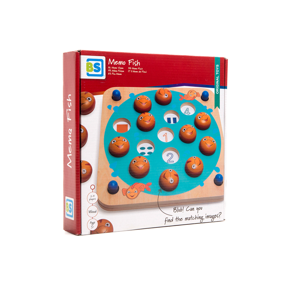 Παιχνίδι Μνήμης Bs Toys Memo Fish Home Παιχνίδια Επιτραπέζια - Εκπαιδευτικά Spitishop